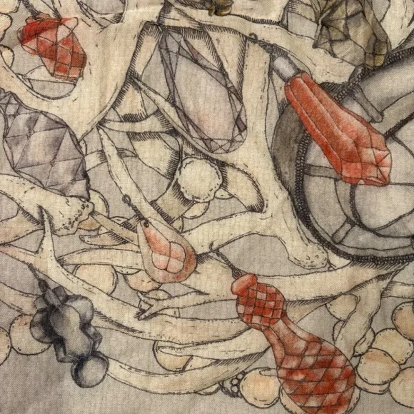 Swash London Wool & Silk Scarf - Picture 4 of 4